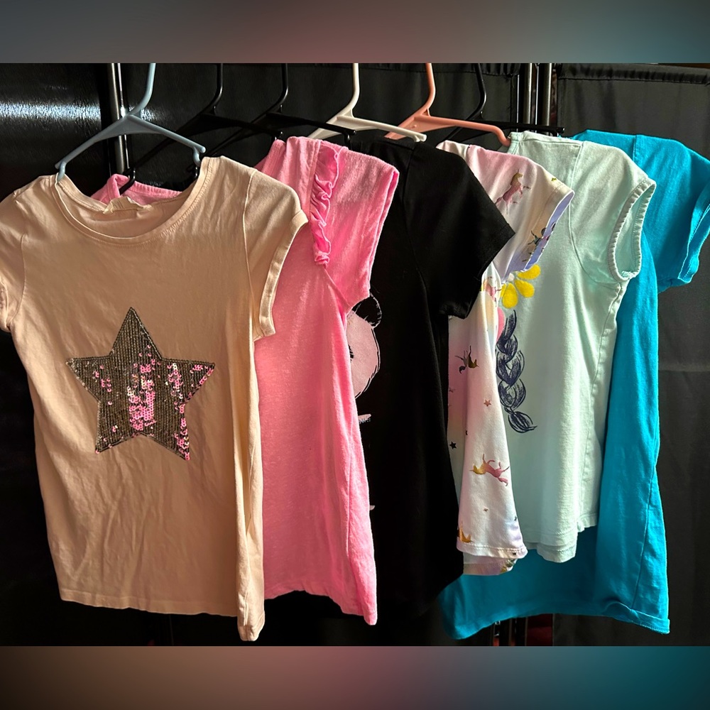 7pk Girls 10/12 Short Sleeve Lot